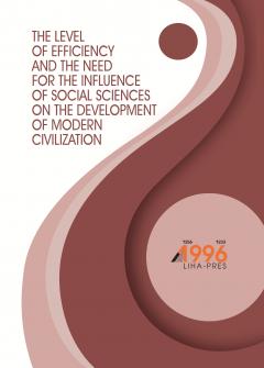 Cover for THE LEVEL OF EFFICIENCY AND THE NEED FOR THE INFLUENCE OF SOCIAL SCIENCES ON THE DEVELOPMENT OF MODERN CIVILIZATION